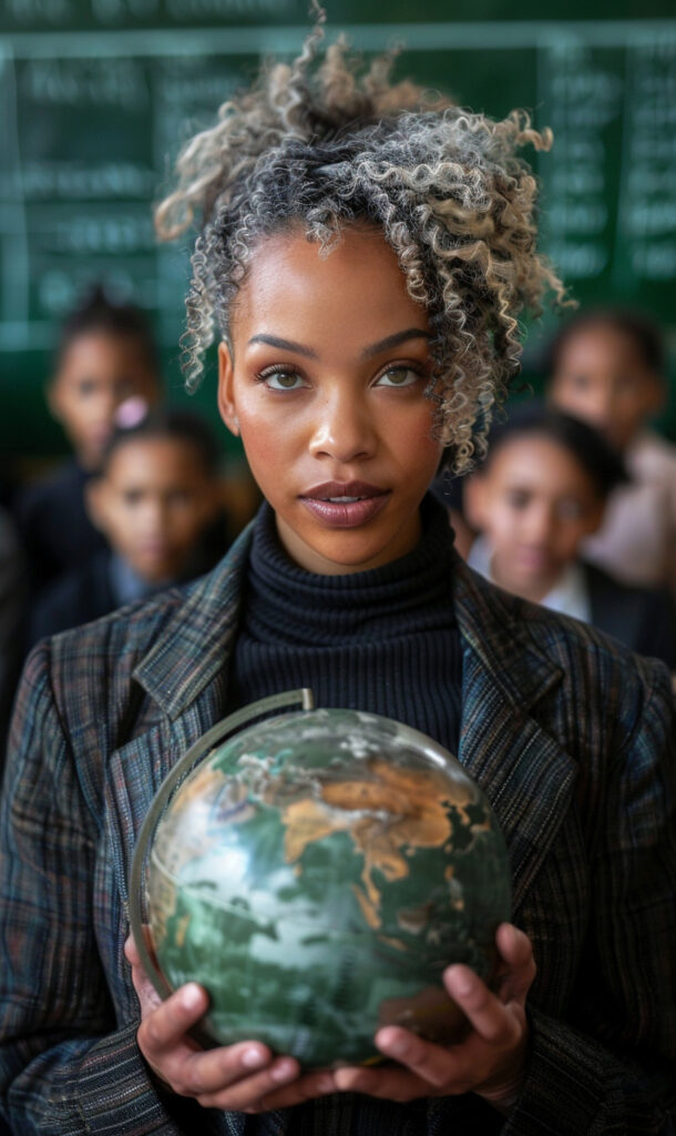 woman teaching classroom
